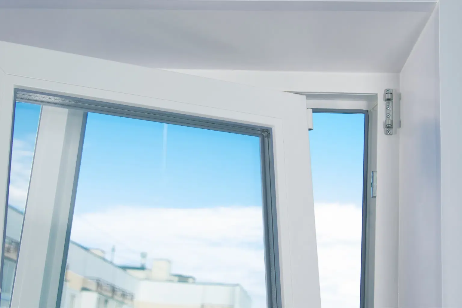 Replacement windows being installed.